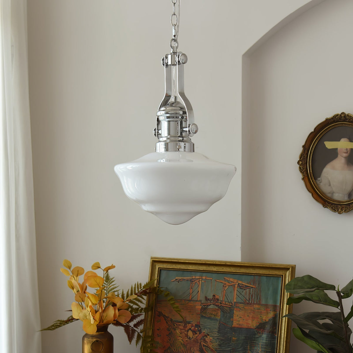 Hanglamp Lavagna — handgemaakt glas en metaal — afbeelding 2