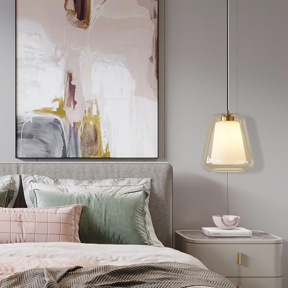 Hanglamp Lucinda — glas en metaal, Ø 27 cm — afbeelding 2