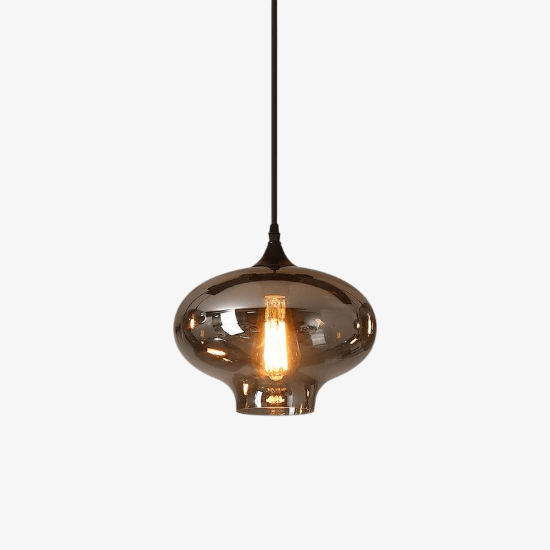 Hanglamp Fles — rookglas, fitting E27, zeven maten — afbeelding 4