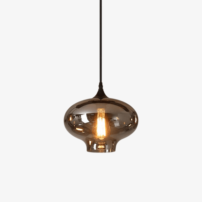 Hanglamp Fles — rookglas, fitting E27, zeven maten — afbeelding 4