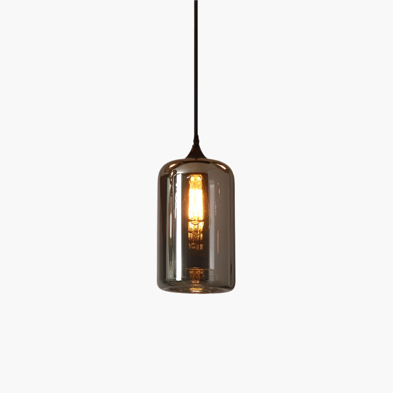 Hanglamp Fles — rookglas, fitting E27, zeven maten — afbeelding 5
