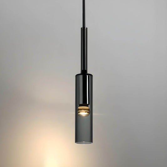 Hanglamp Cilinder — glas en ijzer, 42 cm, fitting E27 — afbeelding 1