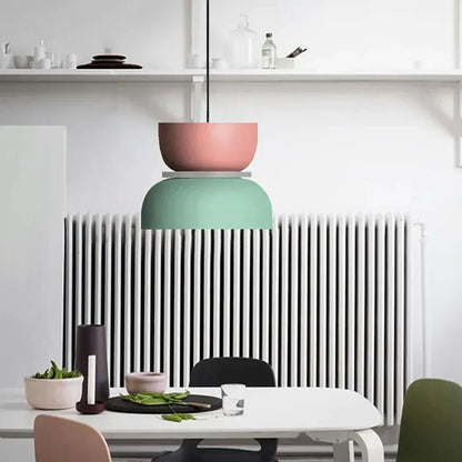 Hanglamp Dulcy — kleurvlakken in acryl, drie maten — afbeelding 7