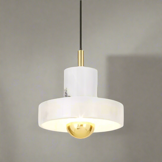 Hanglamp Marmer — geintegreerde led, warm licht 3000 K — afbeelding 1