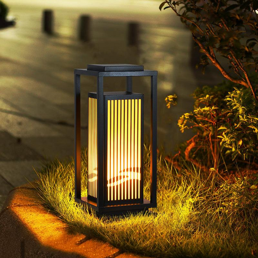 Buitenlamp Kooi — zonne-energie, ijzer en acryl, IP65 — afbeelding 1