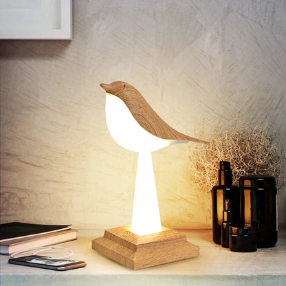 Tafellamp Vogel — kunststof, 26 cm breed — afbeelding 3