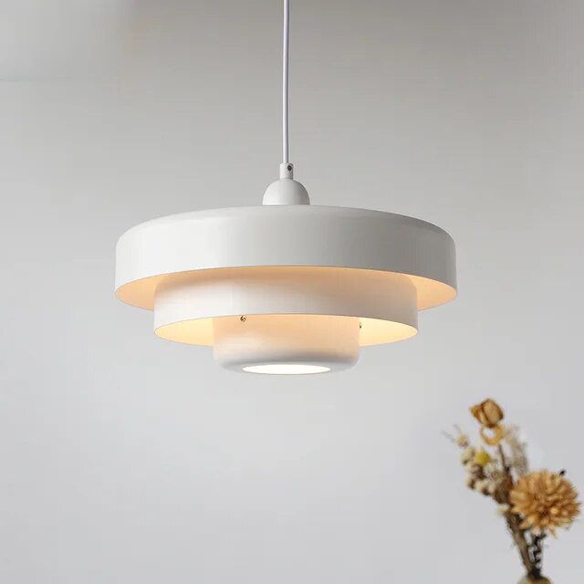 Hanglamp IJzer — gekleurde kap van 35 cm, E27 — afbeelding 3