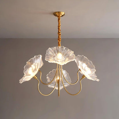 Kroonluchter Bloem — matglas, drie of zes armen — afbeelding 5