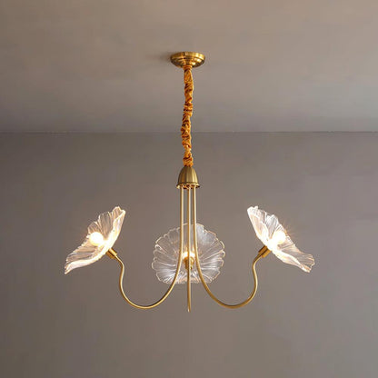 Kroonluchter Bloem — matglas, drie of zes armen — afbeelding 3