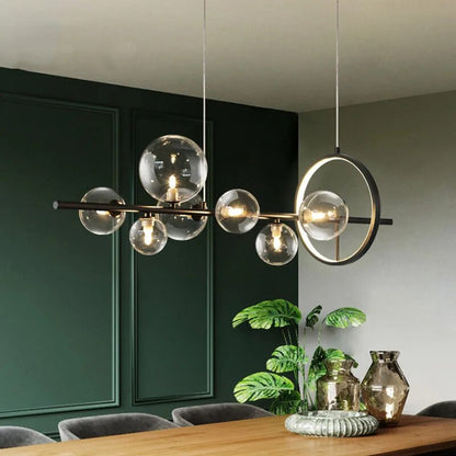 Hanglamp Glasbellen — transparant, 90 of 120 cm — afbeelding 1