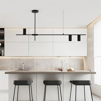 Hanglamp Noreen — zwart metaal, lang ophangsnoer — afbeelding 2