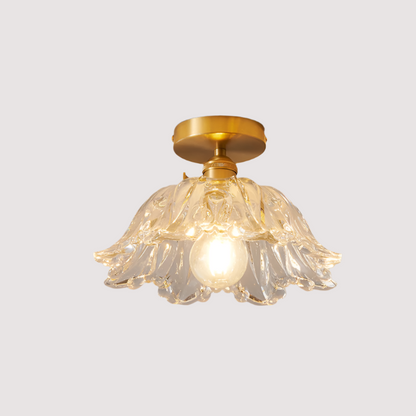 Hanglamp Bloemglas — koper en glas, Ø 21 of 27 cm — afbeelding 2