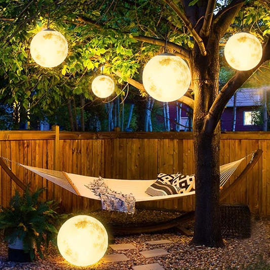 Buitenlamp Maan — bolvorm in zes maten, IP65 — afbeelding 1