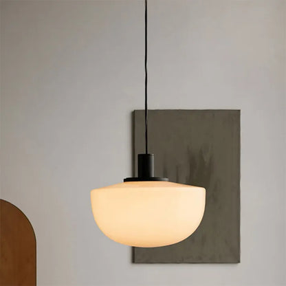 Hanglamp Glazen Bol — metaal en glas, 22 of 35 cm — afbeelding 2