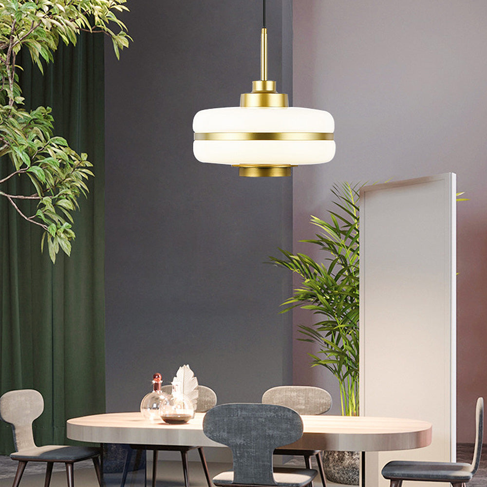 Hanglamp Scandinavisch Glas — metaal, verstelbare hoogte — afbeelding 3