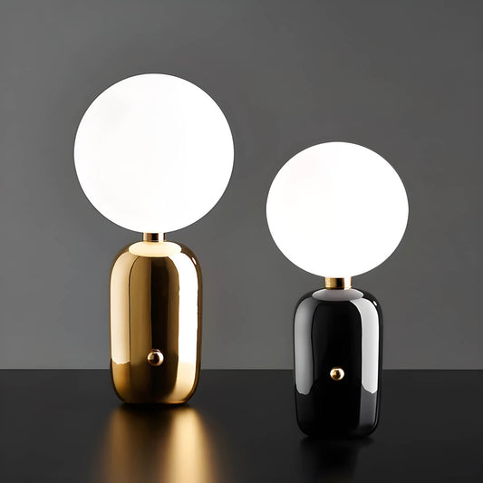 Tafellamp Raiso — glas en aluminium, fitting G9 — afbeelding 1