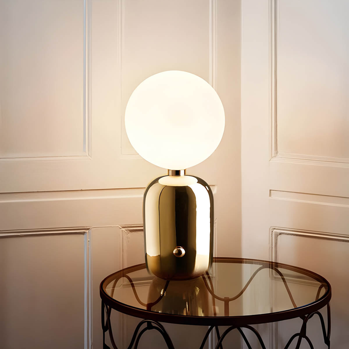 Tafellamp Raiso — glas en aluminium, fitting G9 — afbeelding 2