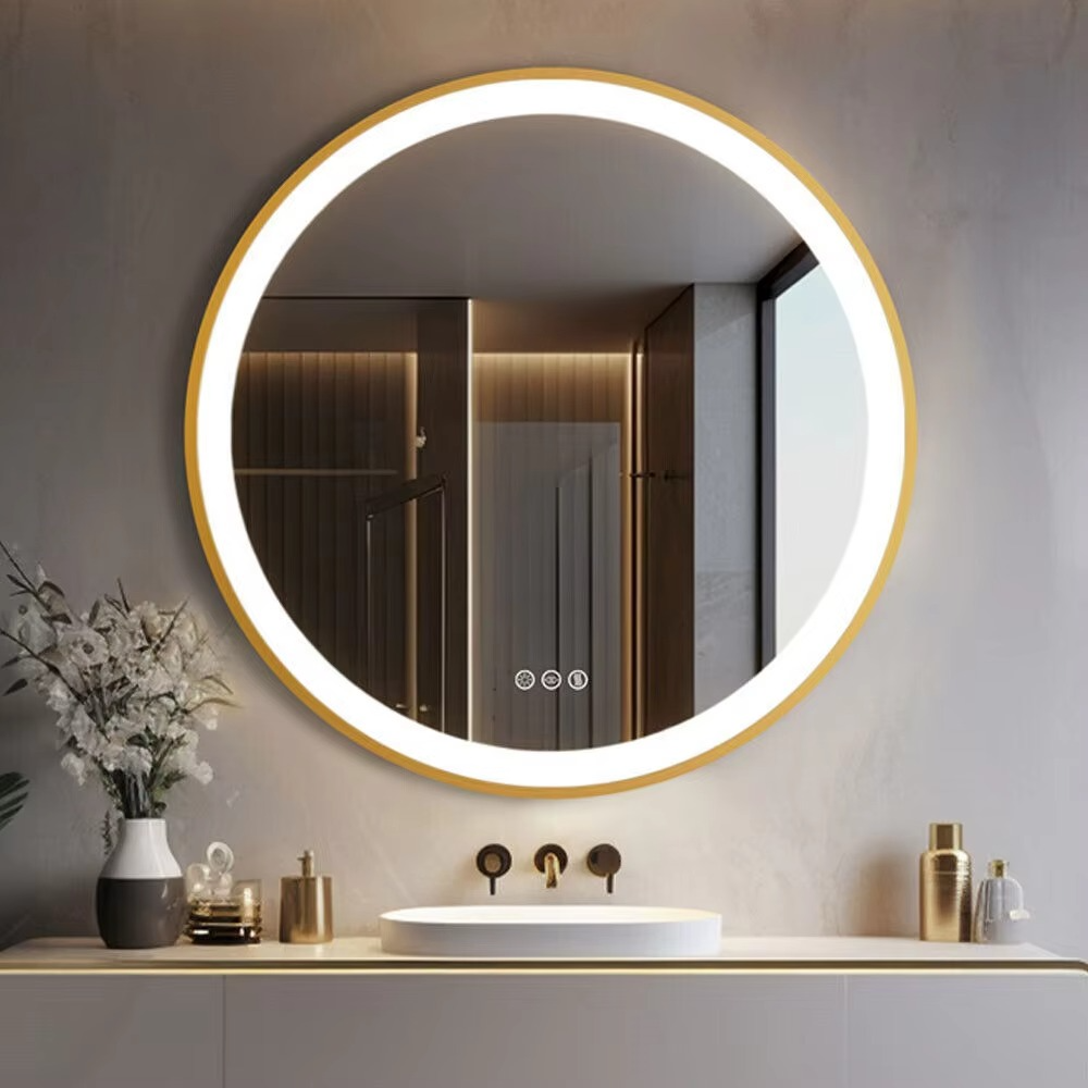 Wandlamp Spiegel — rond, 60 of 80 cm, led-verlichting — afbeelding 1