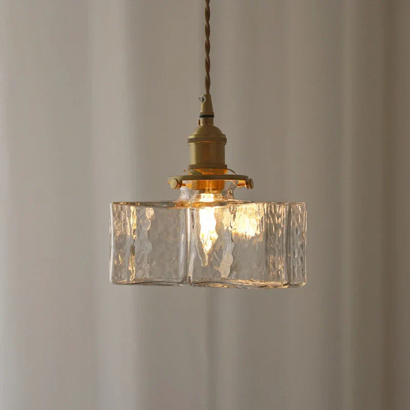 Hanglamp Glas Retro — fitting E27, drie maten — afbeelding 3