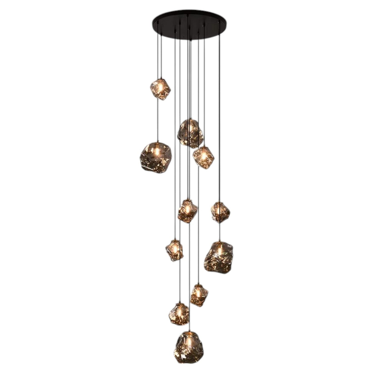 Kroonluchter Trap — dimbaar, 7 of 11 lichten, H 200 cm — afbeelding 5