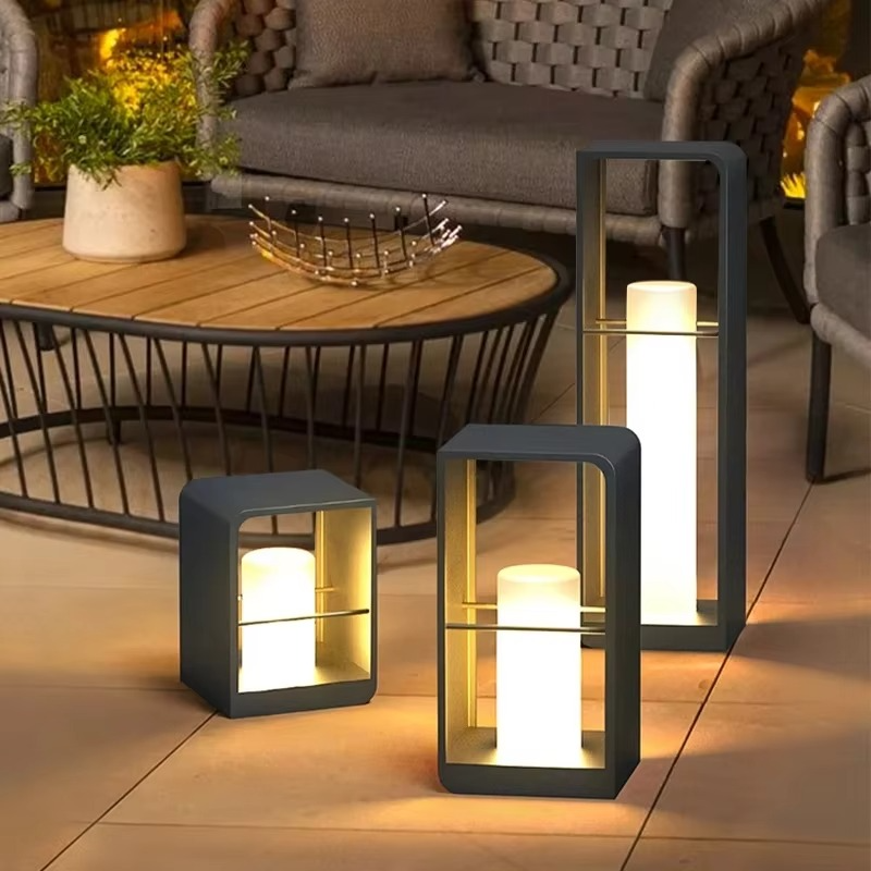 Buitenlamp Terras — roestvrij staal, IP65, 3000 K — afbeelding 1