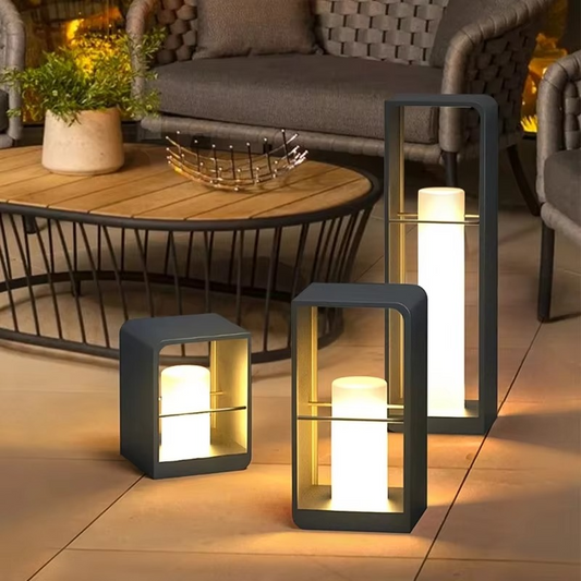 Buitenlamp Terras — roestvrij staal, IP65, 3000 K — afbeelding 1
