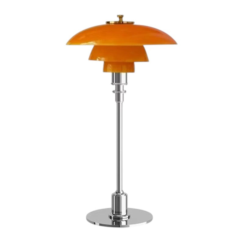 Tafellamp Glas en IJzer — dimbaar, 47 cm hoog — afbeelding 4