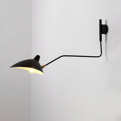 Wandlamp Zwenkarm — draaibare kap, 60 tot 140 cm — afbeelding 5