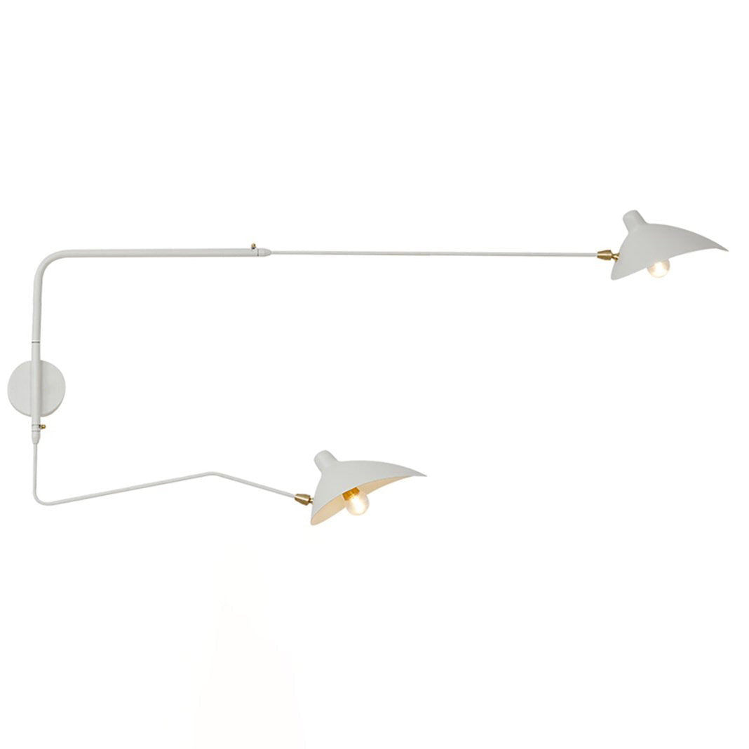 Wandlamp Zwenkarm — draaibare kap, 60 tot 140 cm — afbeelding 6
