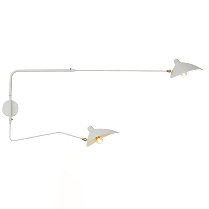 Wandlamp Zwenkarm — draaibare kap, 60 tot 140 cm — afbeelding 6