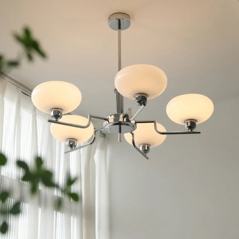 Kroonluchter Bauhaus — smeedijzer, fitting E27 — afbeelding 1