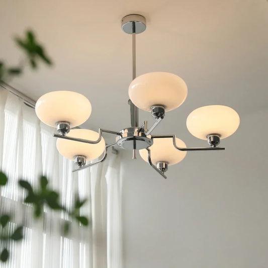 Kroonluchter Bauhaus — smeedijzer, fitting E27 — afbeelding 1