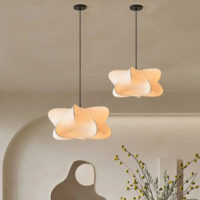 Hanglamp Zijde — ijzer en zijde, drie maten — afbeelding 2