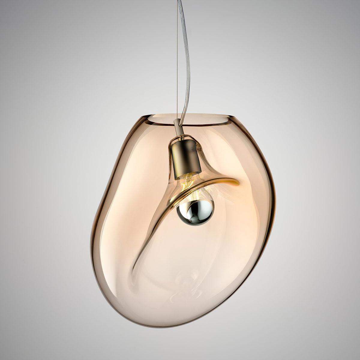 Hanglamp Druppel — geblazen glas, drie diameters — afbeelding 1