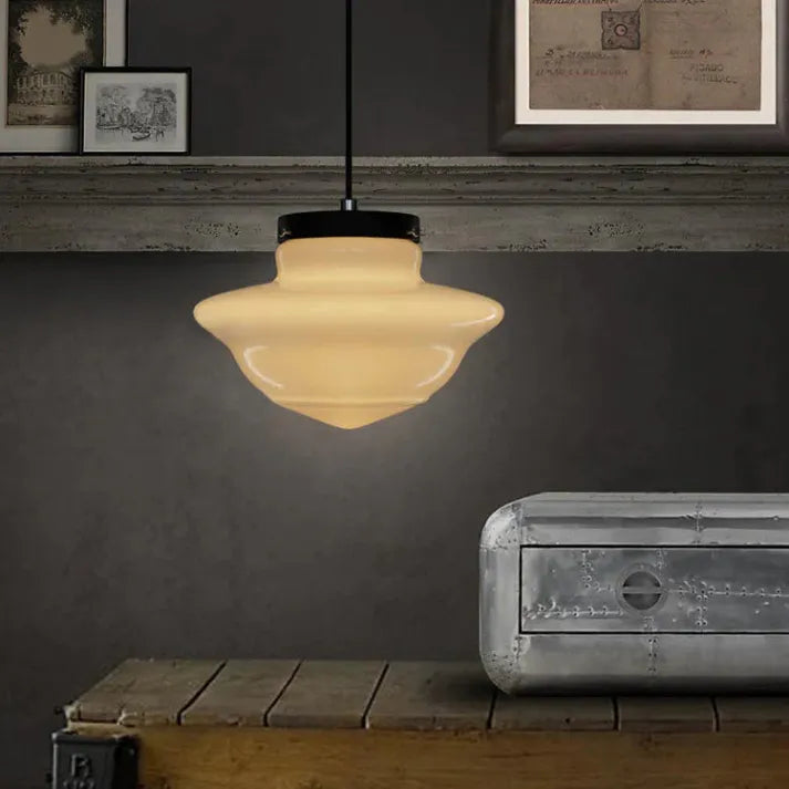 Hanglamp Melkglas — geometrische kap, vijf modellen — afbeelding 4
