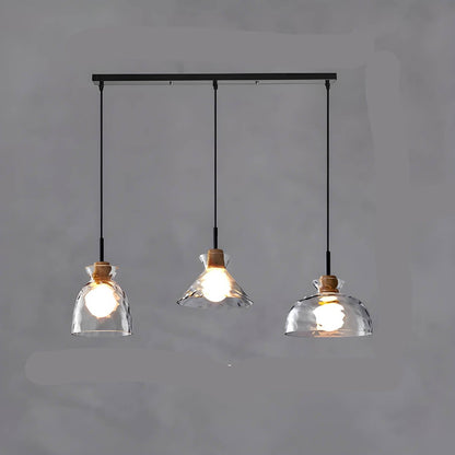 Kroonluchter Glas — één of drie lichtpunten, E27 — afbeelding 9