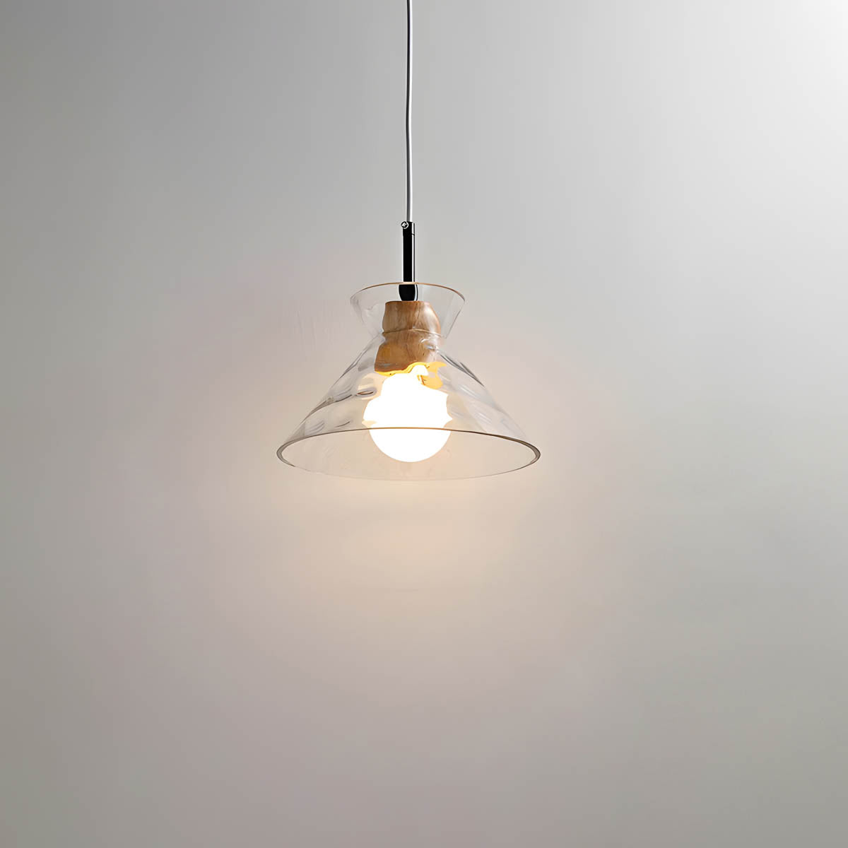 Kroonluchter Glas — één of drie lichtpunten, E27 — afbeelding 8