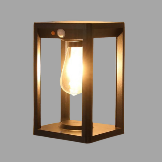 Buitenlamp Pilaar — zonne-energie met bewegingsmelder — afbeelding 1