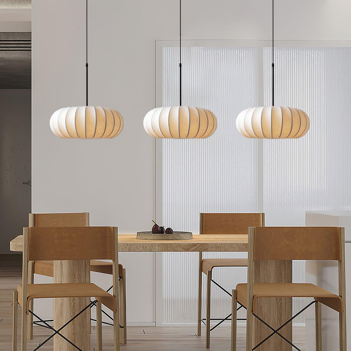 Hanglamp Verona — metaal en zijde, drie maten — afbeelding 2