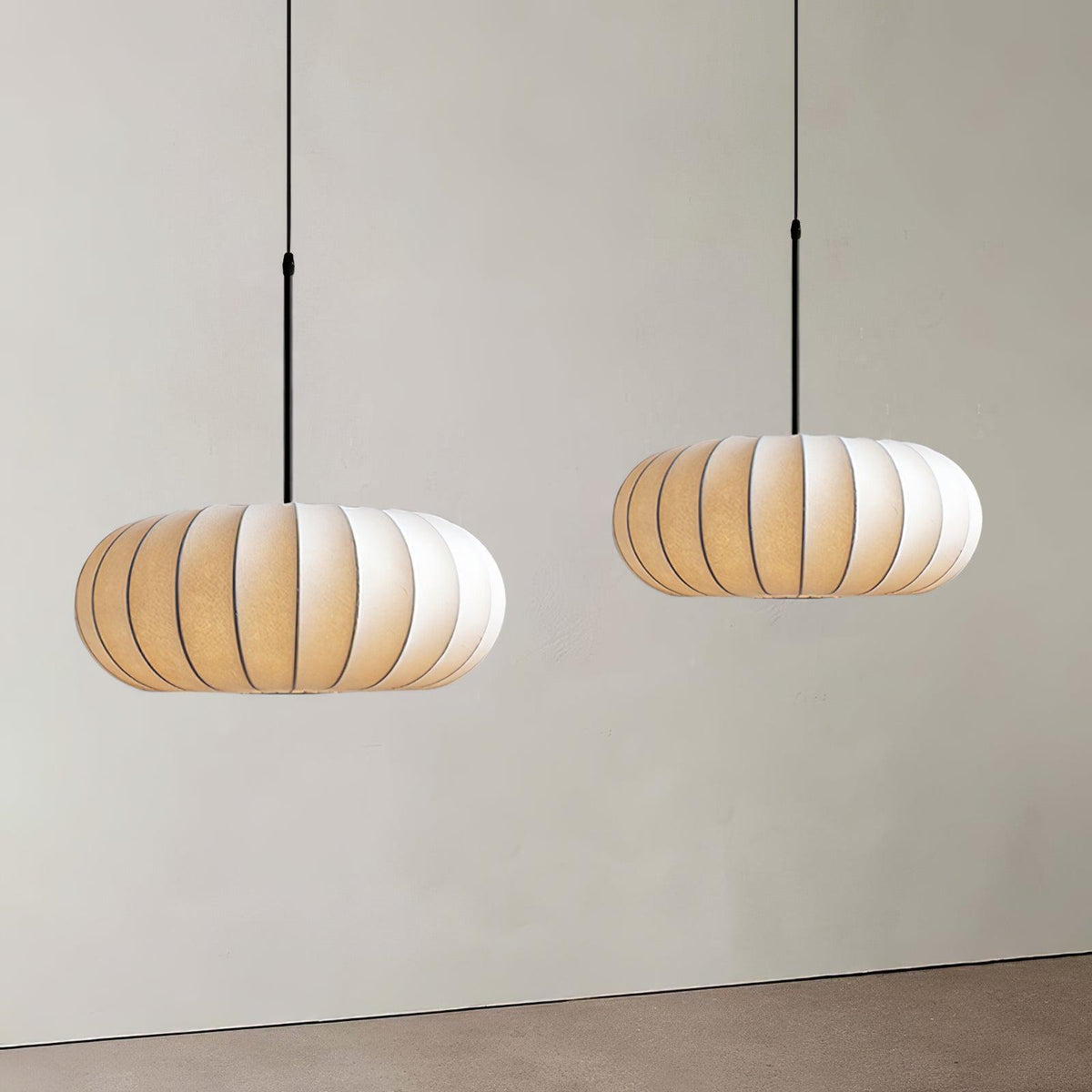 Hanglamp Verona — metaal en zijde, drie maten — afbeelding 1