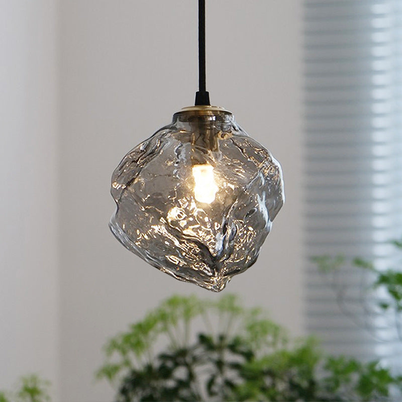 Hanglamp Lava — glas en koper, fitting G9, Ø 15 cm — afbeelding 1