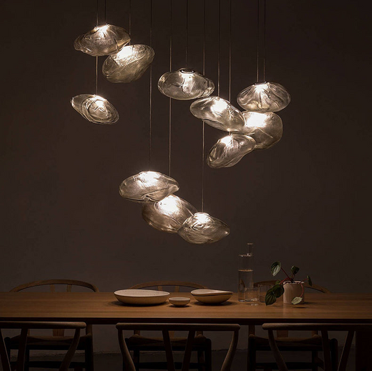 Hanglamp Glasbel — mondgeblazen glas, fitting G9 — afbeelding 1