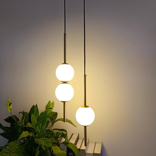 Hanglamp Afzal — glazen bol van 10 cm, verstelbaar — afbeelding 1