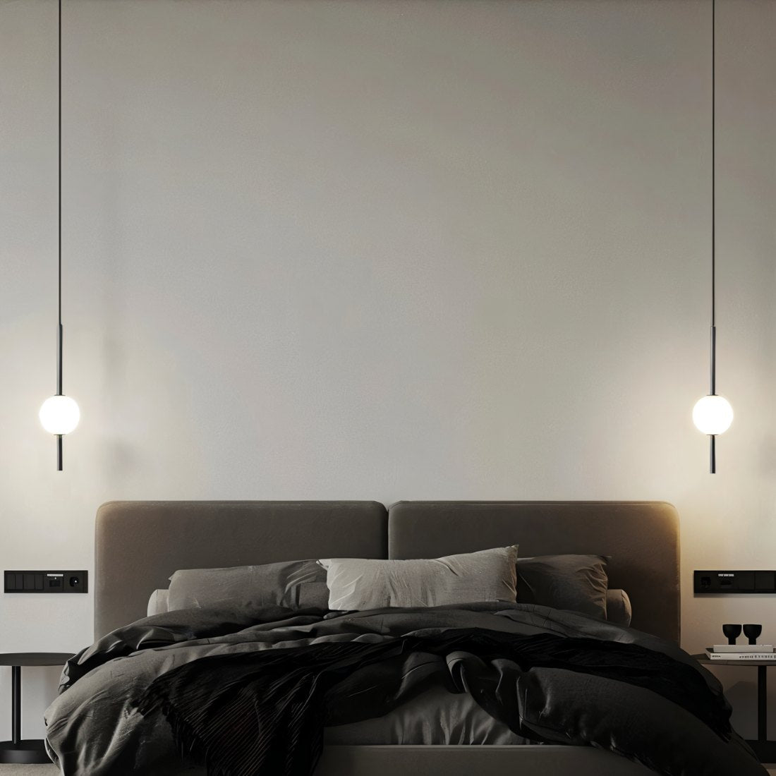 Hanglamp Afzal — glazen bol van 10 cm, verstelbaar — afbeelding 3