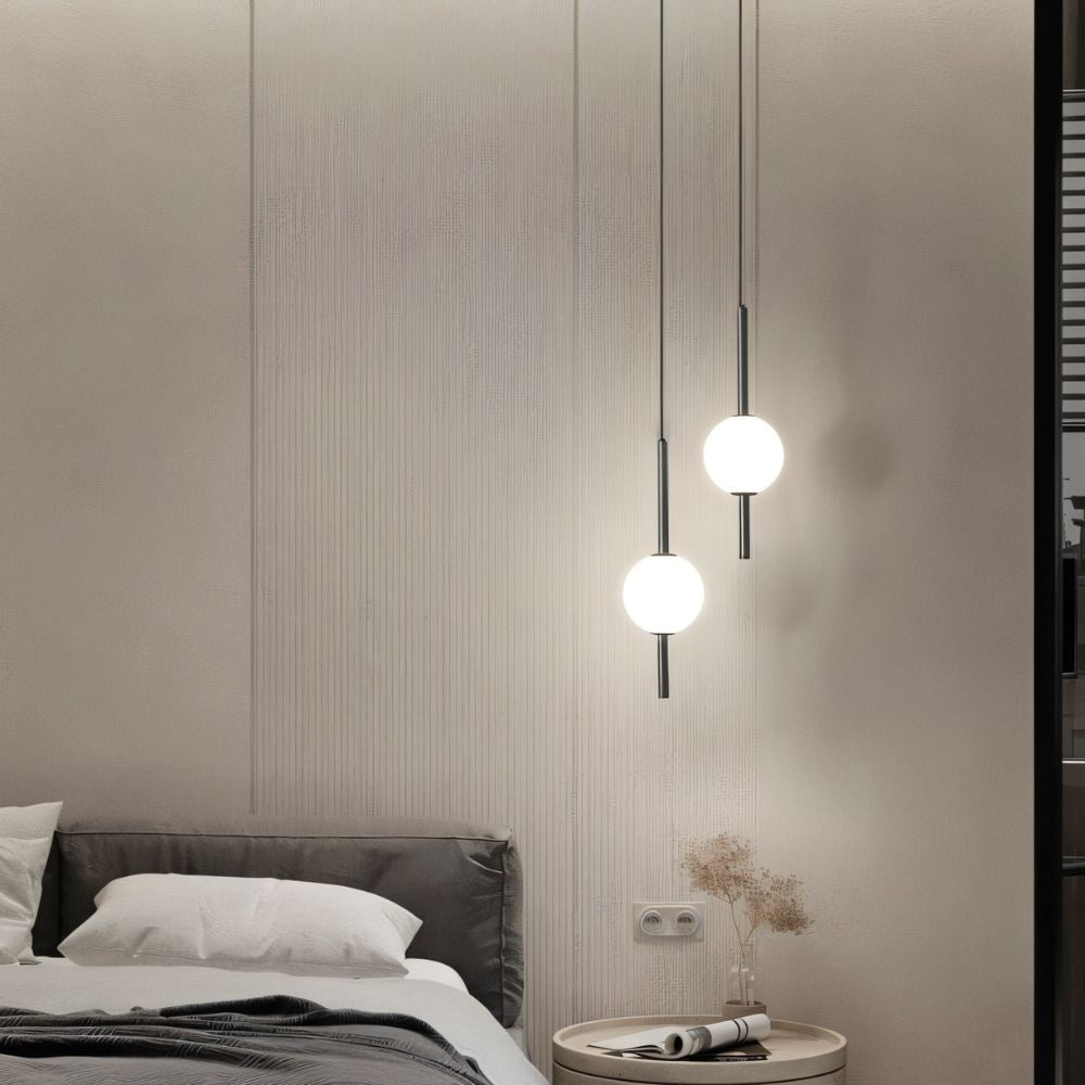 Hanglamp Afzal — glazen bol van 10 cm, verstelbaar — afbeelding 2