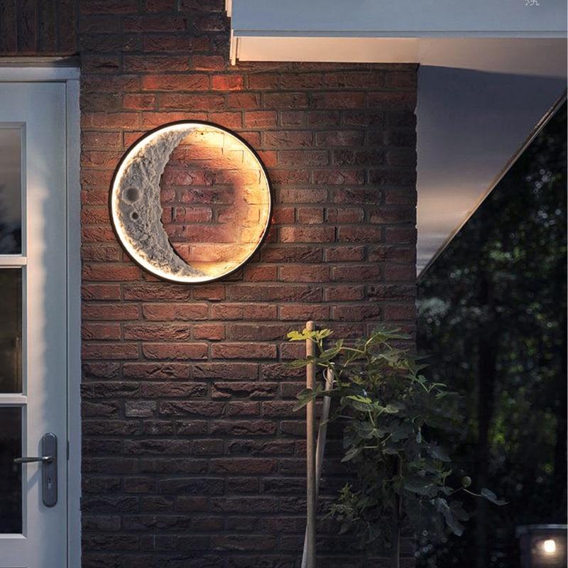 Buitenwandlamp Maanvorm — IP65, 40 of 60 cm — afbeelding 1
