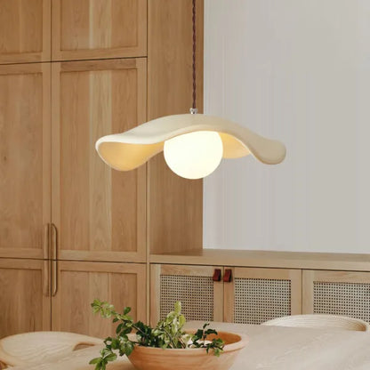 Hanglamp Lotusblad — metaal en hars, fitting G9 — afbeelding 4