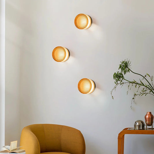 Wandlamp Rond — aluminium en acryl, led inbegrepen — afbeelding 1