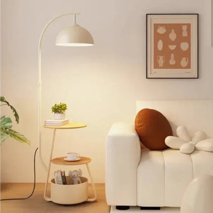 Vloerlamp Noord — met bijzettafel, ijzer, H 162 cm — afbeelding 3