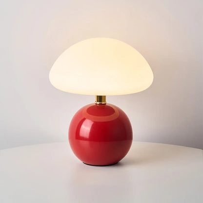 Tafellamp Paddenstoel — keramiek, drie lichtkleuren — afbeelding 6